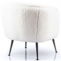 Spisebordsstol i polyester og jern H80 cm - Beige
