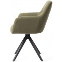 2 x Kinko Rotérbare Spisebordsstole H84 cm polyester - Sort/Mørkegrå