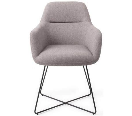 2 x Kinko Spisebordsstole H84 cm polyester - Sort/Mandarin