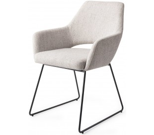 2 x Kinko Spisebordsstole H84 cm polyester - Sort/Earl grey 2