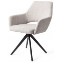 2 x Kinko Rotérbare Spisebordsstole H84 cm polyester - Sort/Earl grey
