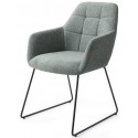 2 x Yanai Spisebordsstole H83,5 cm polyester - Sort/Duegrå