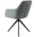 2 x Yanai Rotérbare Spisebordsstole H86 cm polyester - Sort/duegrå
