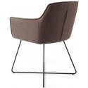 2 x Hofu Spisebordsstole H81 cm polyester - Sort/Lerbrun