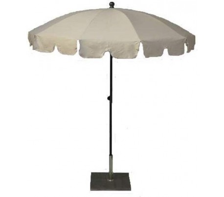 Se Maffei Allegro parasol i polyester og stål Ø200 cm - Natur hos Lepong.dk