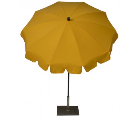 Billede af Maffei Allegro parasol i polyester og stål Ø200 cm - Gul