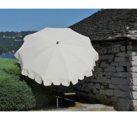 Se Maffei Allegro parasol i polyester og stål Ø280 cm - Natur hos Lepong.dk