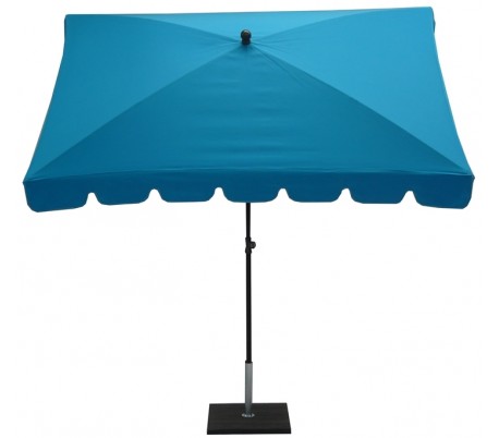 Se Maffei Allegro parasol i texma og stål 240 x 150 cm - Turkis hos Lepong.dk