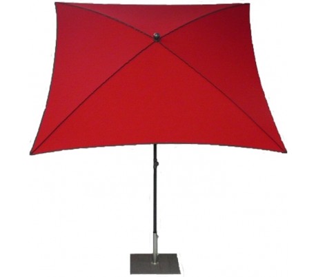 Se Maffei Border parasol i dralon og stål 200 x 200 cm - Rød hos Lepong.dk