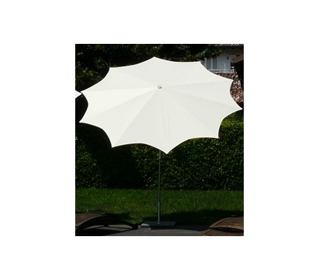 Se Maffei Estrella parasol i polyester og stål Ø250 cm - Natur hos Lepong.dk