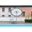 Maffei Star parasol i dralon og stål Ø250 cm - Hvid/Havblå