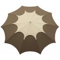 Maffei Star parasol i dralon og stål Ø250 cm - Hvid/Grå