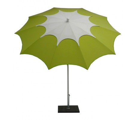 Billede af Maffei Flos parasol i dralon og stål Ø250 cm - Hvid/Lime