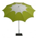 Maffei Flos parasol i dralon og stål Ø250 cm - Hvid/Orange