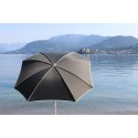 Maffei Malta parasol i polyester og stål Ø200 cm - Taupe