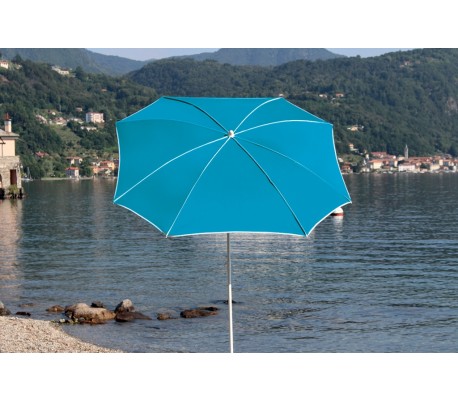 Billede af Maffei Malta parasol i texma og stål Ø200 cm - Turkis