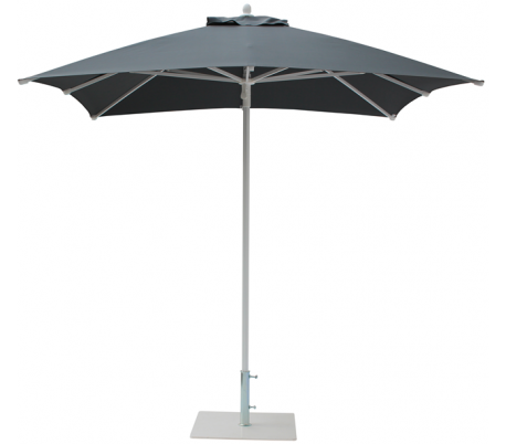 Se Maffei Kronos parasol i polyester og aluminium 225 x 225 cm - Antracit hos Lepong.dk