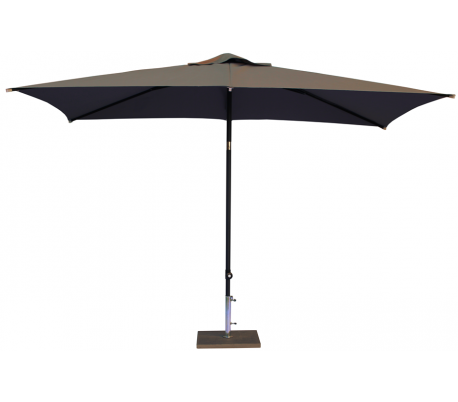 Se Maffei Kronos parasol i polyester og aluminium 200 x 300 cm - Taupe hos Lepong.dk