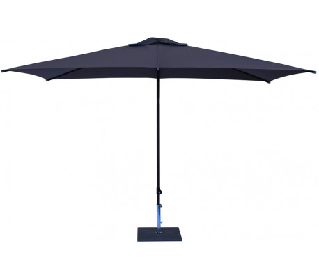 Se Maffei Kronos parasol i polyester og aluminium 200 x 300 cm - Antracit hos Lepong.dk
