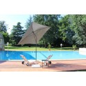 Maffei Pool parasol i batyline og stål 180 x 180 cm - Sort