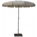 Maffei Inox parasol i dralon og stål Ø200 cm - Hvid/Gul