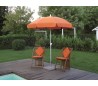 Maffei Superalux parasol i dralon og aluminium Ø200 cm - Orange