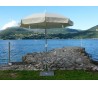 Maffei Superalux parasol i dralon og aluminium Ø200 cm - Natur