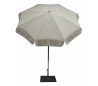 Maffei Alux parasol i polyester og aluminium Ø200 cm - Natur