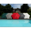 Maffei Madera parasol i polyester og aluminium Ø280 cm - Rød