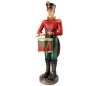 Soldat i polyresin og fiberglas H168 cm - Antik rød/Antik grøn