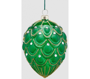 Topiary i fiberglas H125 cm - Rød/Grøn