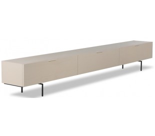 Vitrineskab i mangotræ og glas H160 x B80 cm - Sort/Klar 2