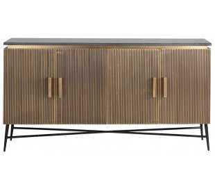Raffles sideboard i genanvendt træ og metal B200 cm - Sort/Brun 2
