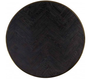 Conrad sofaborde i marmor og stål Ø75 + Ø90 cm - Guld/Brun marmor 2