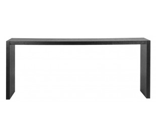 Oakura konsolbord i egetræsfinér og jern B180 cm - Sort 2