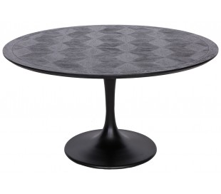 Rundt spisebord sort 2