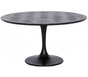 Rundt spisebord sort