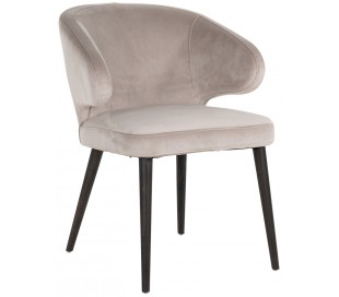 Spisebordsstol med armlæn velour richmond interiors