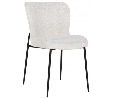 Se Darby spisebordsstol i polyester H84,5 cm - Sort/Hvid hos Lepong.dk