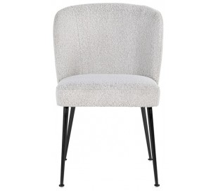 Cannon spisebordsstol i polyester H84 cm - Hvid/Børstet guld 2