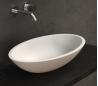 Ideavit Solidjazz bordmonteret håndvask 60 x 35 cm Solid surface - Mat hvid