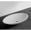 Ideavit Solidjazz bordmonteret håndvask 70 x 40 cm Solid surface - Mat hvid