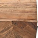 Sideboard i genanvendt elmetræ og jern H91 cm - Industrielt grå/Rustik natur
