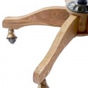 Barstol i pellini læder og træ H114 cm - Espresso