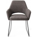 2 x Yanai Spisebordsstole H83,5 cm polyester - Sort/Sandgrå