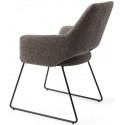 2 x Yanai Spisebordsstole H83,5 cm polyester - Sort/Sandgrå