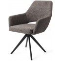2 x Yanai Rotérbare Spisebordsstole H86 cm polyester - Sort/Sandgrå