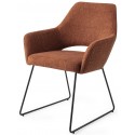 2 x Yanai Spisebordsstole H83,5 cm polyester - Sort/Mørkegrå