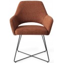 2 x Yanai Spisebordsstole H85 cm polyester - Sort/Mørkegrå