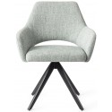 2 x Yanai Rotérbare Spisebordsstole H86 cm polyester - Sort/Terracotta